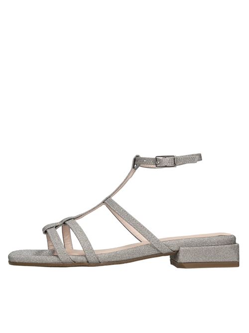 Sandali in tessuto microglitter LORENZO MARI | SAMU 03 MICROGLITTERARGENTO